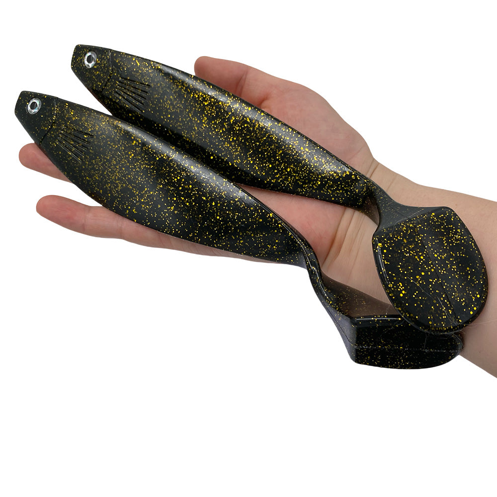 2pcs Heavy-Weight T-Tail Swimbait - Mermaid Design Sinking Fishing Lure for Deep Sea, 70g