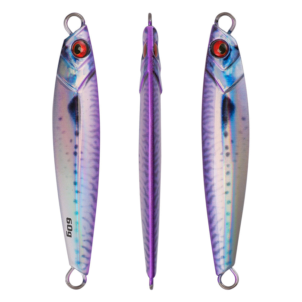 LUREGO 40g 60g Shore Jigging Lure 3D Print Real Scale Metal Jigs Fishing Lure