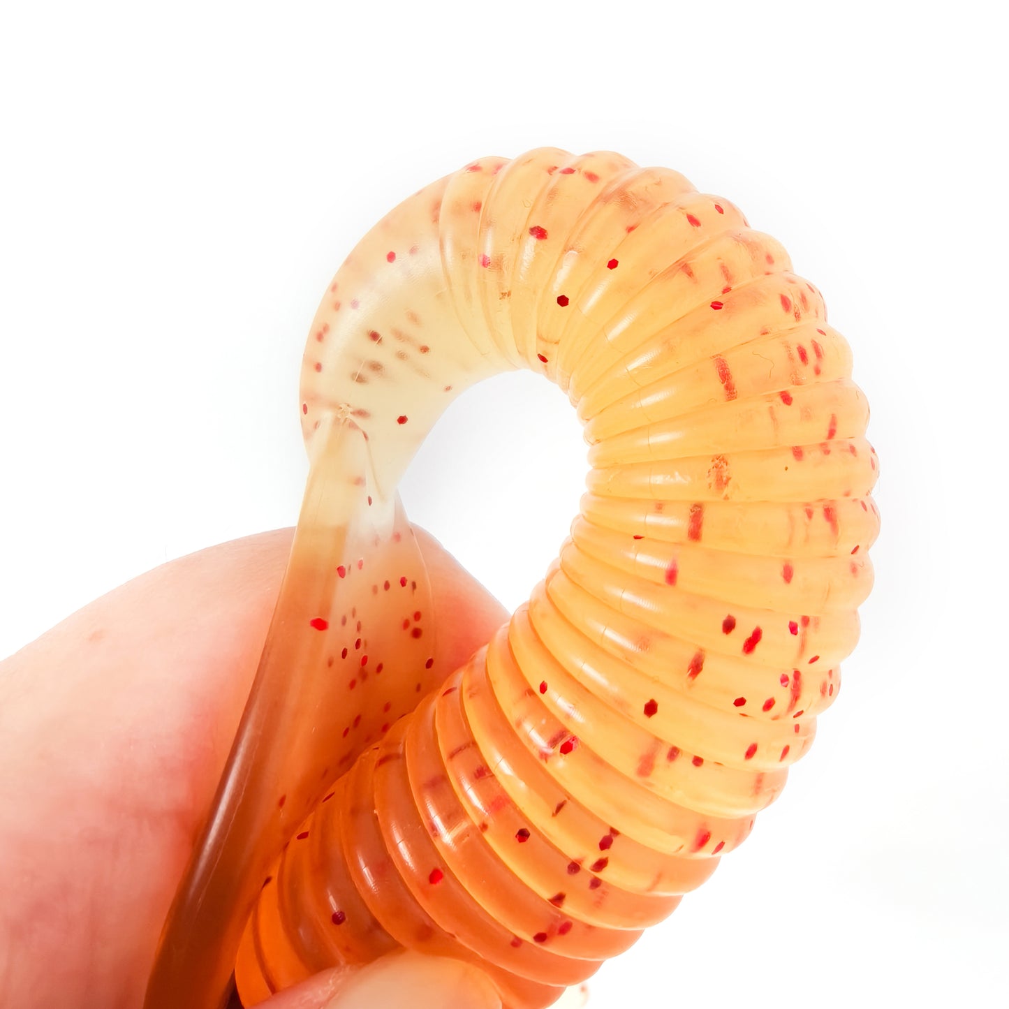 16cm/54g Ribbed Curl Tail T-Tail Soft Bait | High Realism Saltwater Lure, Long Cast All-Water Column