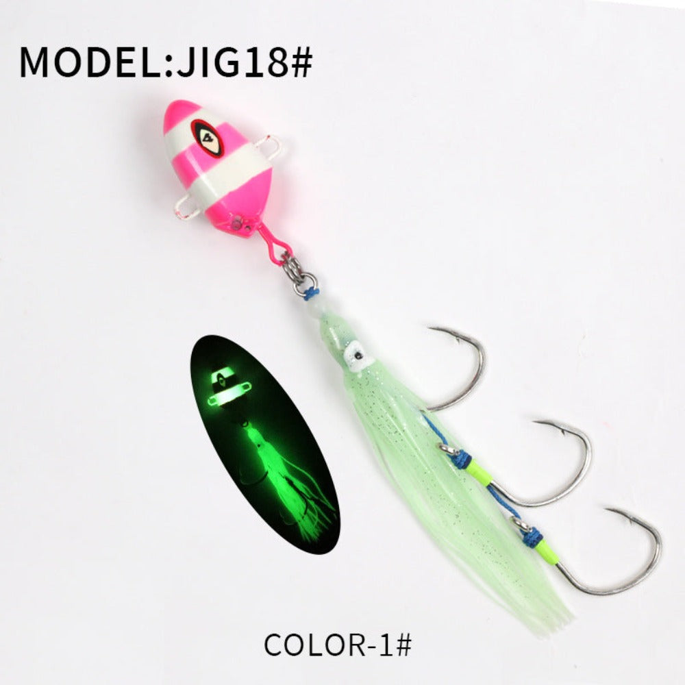 100g150g200g250g300g Inchiku Kabura Slow Sinking Metal Jig Lure with Triple Hooks