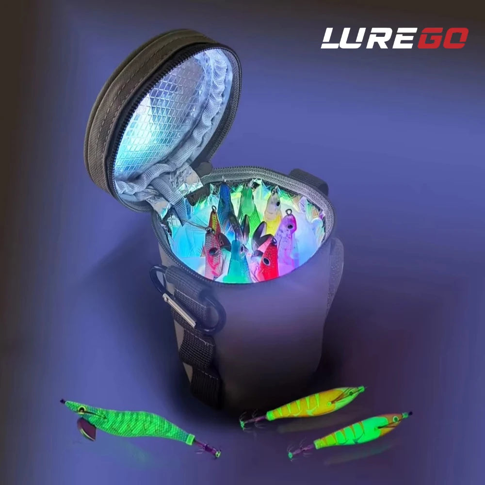 1Set UV Lure Charging Light with Case – Glow Booster for Squid Jigs