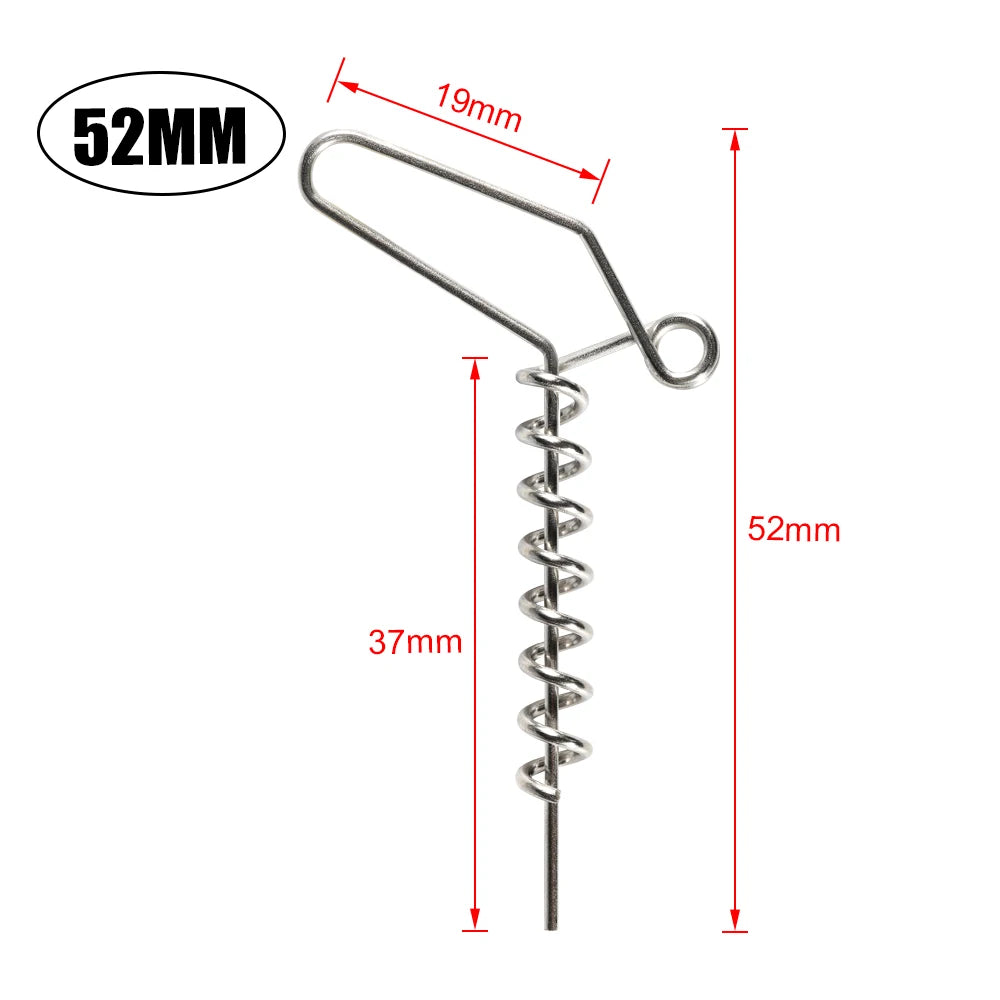10PCS Spinpoler Multi-Depth Screw for Softbait fishing lure Spring Lock Pin Stinger Rig Accessories