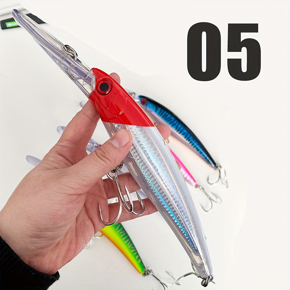 67g/117g Minnow with BKK5/0 ,Reinforced Rib Keel Trolling Minnow