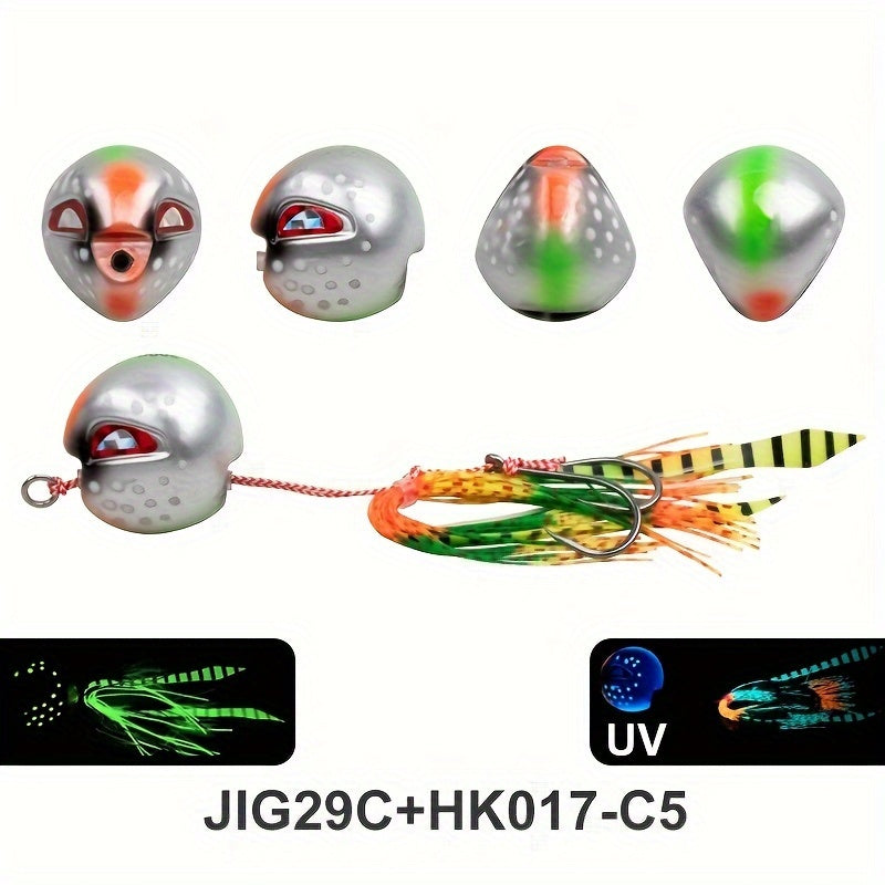 100g-200g Luminous UV Slow Rocking Jig Bait