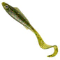 5pcs 3D Stereoscopic Simulation Tail Double-Color Soft Bait 3.7inch/4.1G Fish-Eye Design Lure Bait for Sea Fishing And Freshwater Use