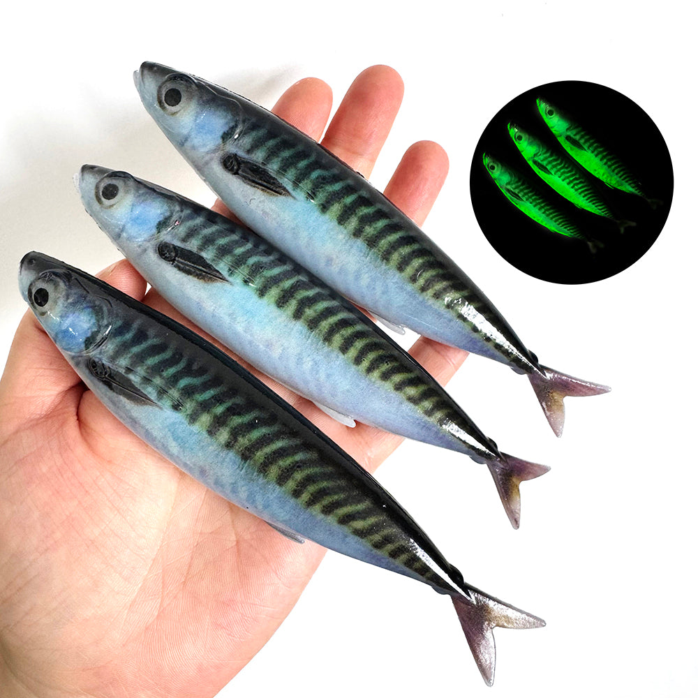 2/3PCS 3D Printed Sardine /Mackerel Lure 15cm, Soft Plastic Bait with Realistic Swimming Action