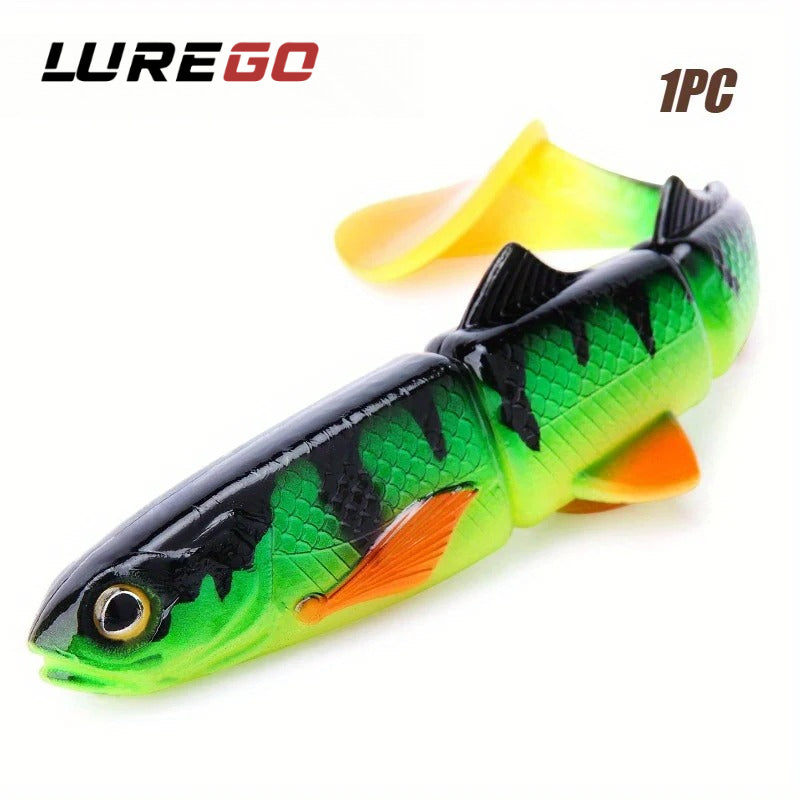 22cm /8.66inch Soft Fishing Lure, T-Tail Swinging Fish