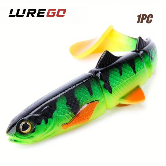 22cm /8.66inch Soft Fishing Lure, T-Tail Swinging Fish