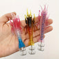 3pcs  Glow-in-Dark Soft Shrimp & Squid Lures - 10cm/9.5g Realistic Fishing Baits with 2Treble Hooks
