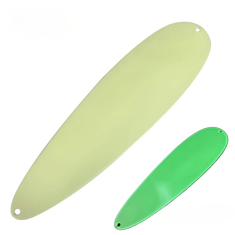 Professional 8''/9'' Stainless Steel Spoon Lures - Ultra-Reflective Saltwater Fishing Lures with Sharp Treble Hooks