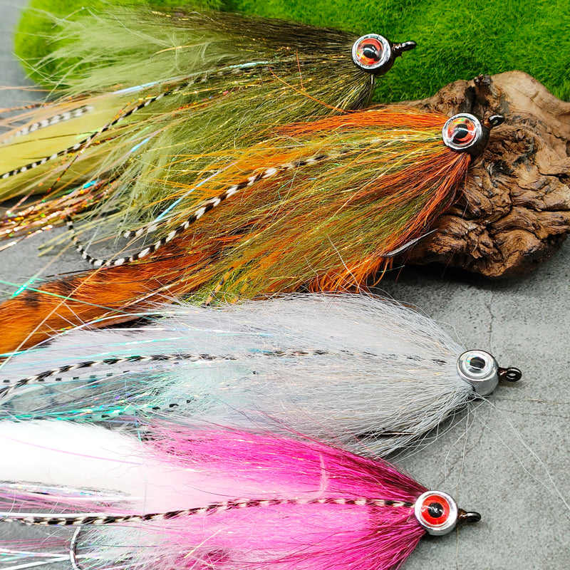 LUREGO Saltwater Streamer Fly 156mm/4.9g – Tube Fly for Striped Bass & Bluefish