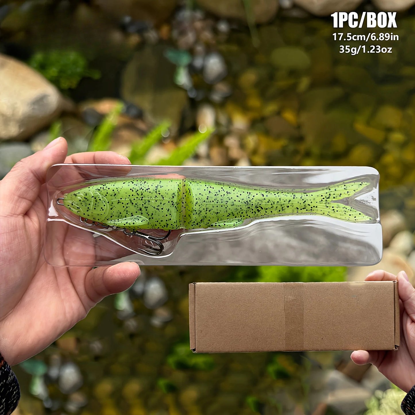 12cm/17cm Two-Section Long-Casting Soft Swimbait: Segmented Lifelike Action, Powerful Long-Casting Performance