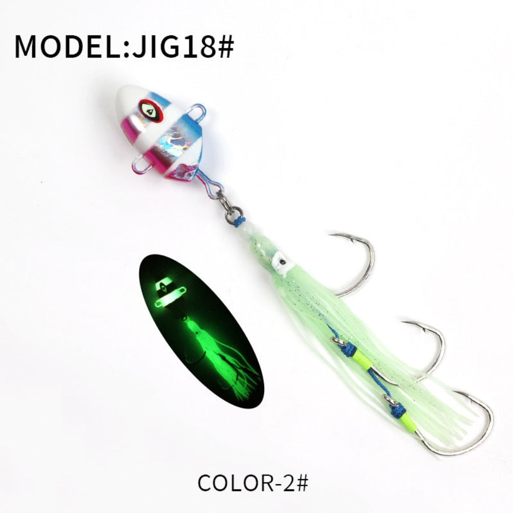 100g150g200g250g300g Inchiku Kabura Slow Sinking Metal Jig Lure with Triple Hooks