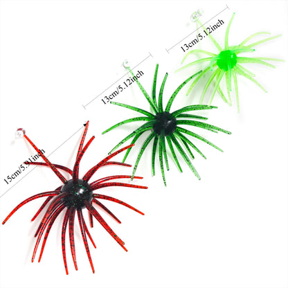 Super Sea Urchin Ball Lure, 15cm/27g Floating TPE Soft Bait, High Elasticity and Toughness, Resistant to Pulling and Biting, for Saltwater and Freshwater