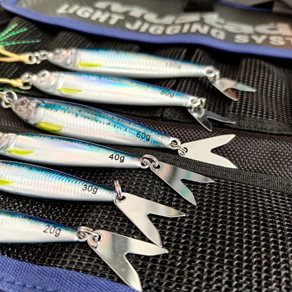 3D Printed Fast Sinking Metal Jig Lure - 20g-100g Saltwater Shore Casting Fishing Lure