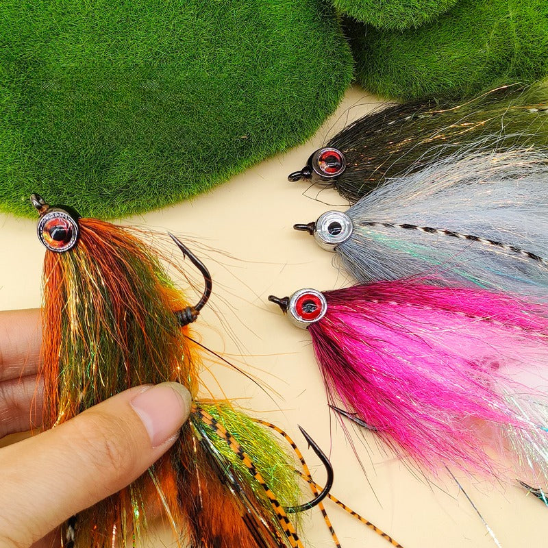 LUREGO Saltwater Streamer Fly 156mm/4.9g – Tube Fly for Striped Bass & Bluefish