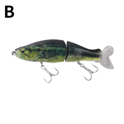 13.5cm/30g Two Jointed Slow Sinking Pencil Lure, Multi-Jointed Bionic Hard Bait for Bass Saltwater Fishing