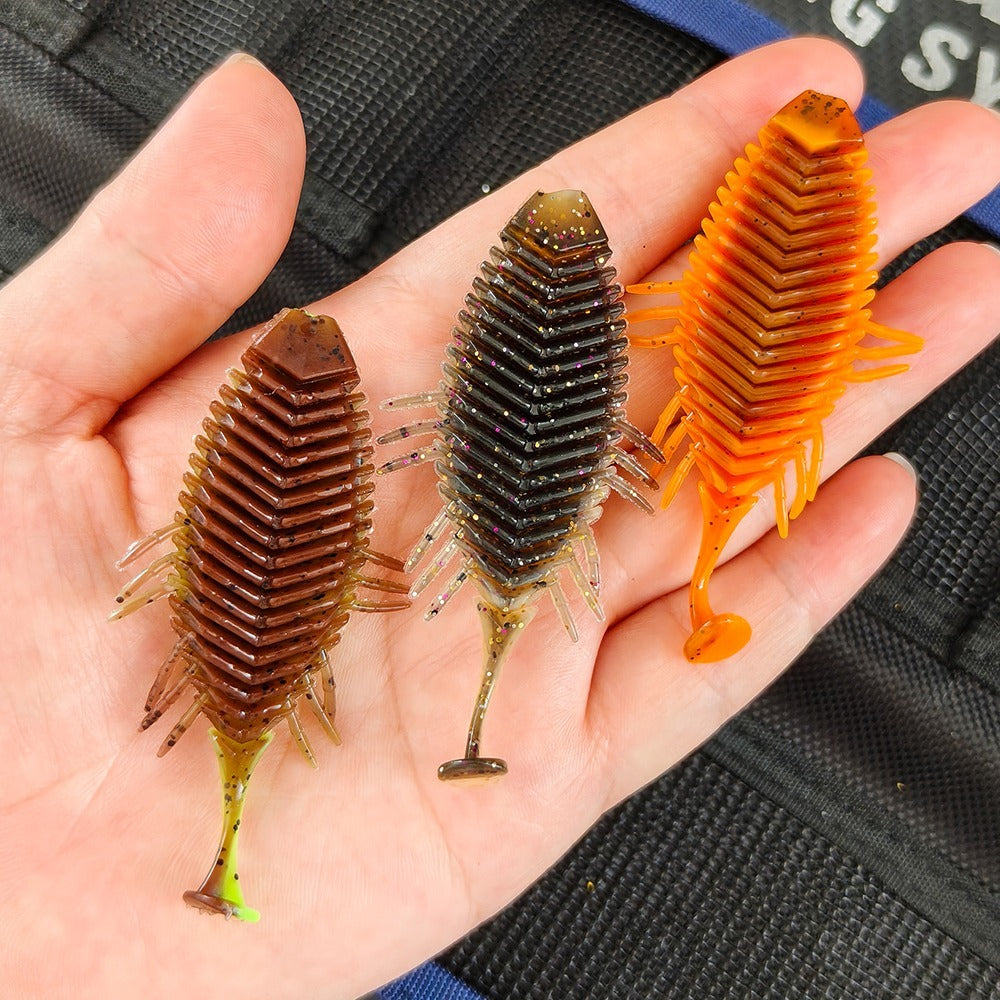 7.5cm Soft Plastic Creature Bait | T-Tail Swimbait with Side Legs | 6g Finesse Lure for Bass, Trout & Zander