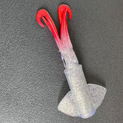 Replacement Squid Body – Glow-UV Soft Bait, Durable Silicone Body, Easy to Install NO JIG HEAD