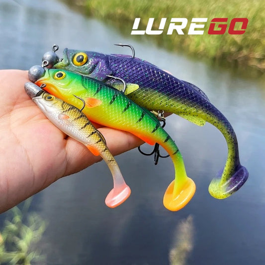 3pcs 7cm/11cm/14cm Soft Tail Realistic Fish Lures - Floating & Sinking Dual Action, High-Density Durable PVC Bait for Bass
