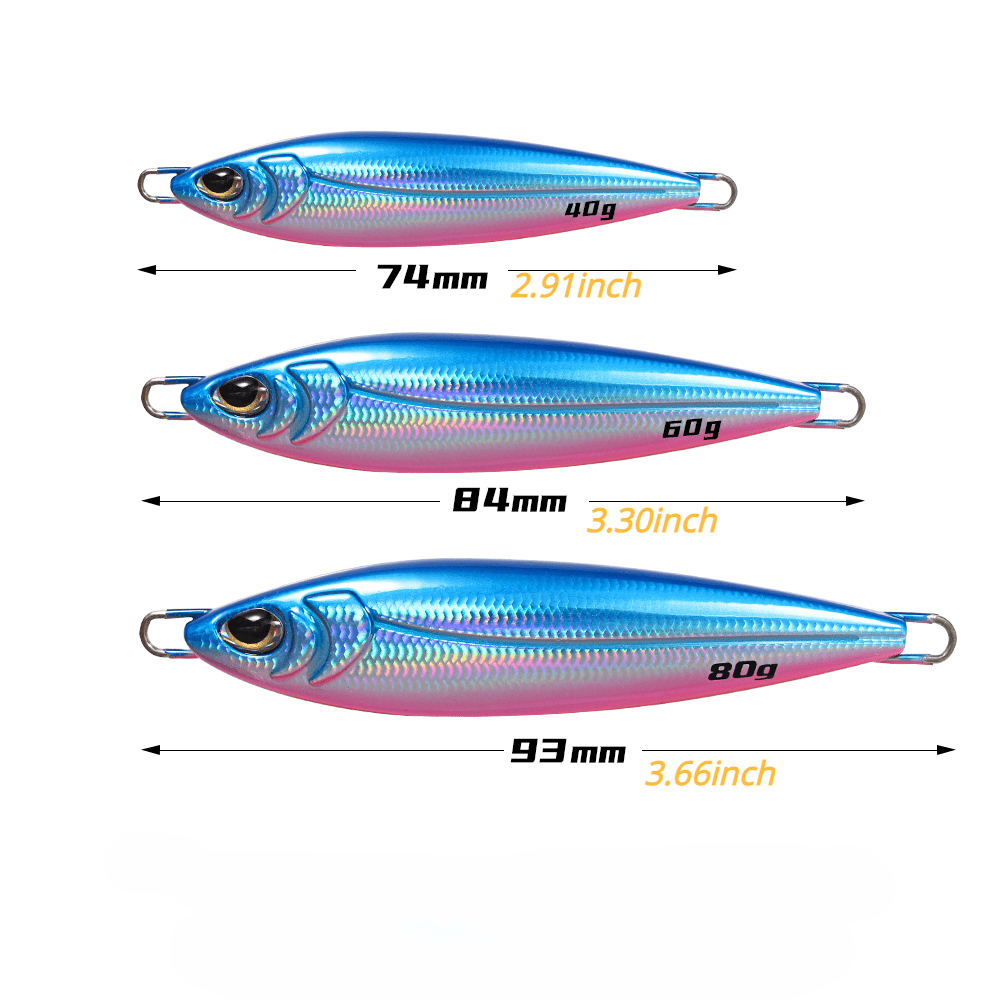 LUREGO 40g 60g 80g Coso Jig Fishing Lure Sea Fishing Jigs Metal Jig Pesca Mare Fishing Bait