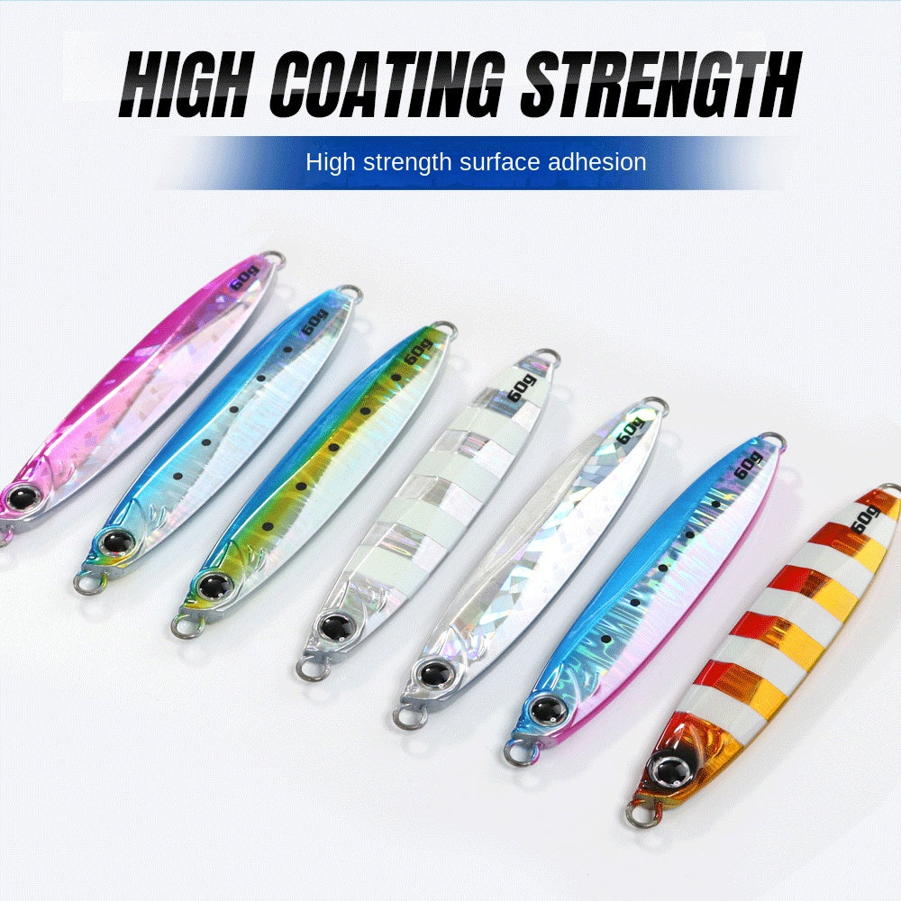 LUREGO 80g/100g Metal Casting Jigging Lures Saltwater Fishing Tackle for Maximum Catch!