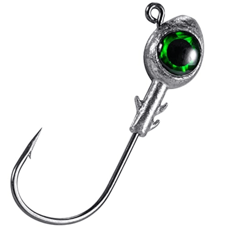 0.35oz 0.49ozJig Head Jig Hooks 3D Eyes Trout Heads Bass Hook Lure Live Bait Plastic Saltwater Jig Heads Freshwater