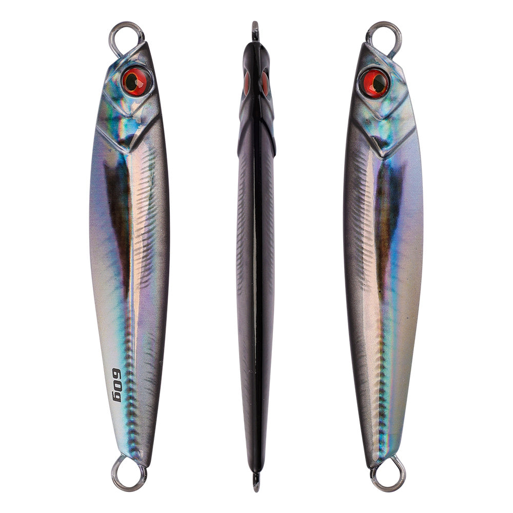 LUREGO 40g 60g Shore Jigging Lure 3D Print Real Scale Metal Jigs Fishing Lure