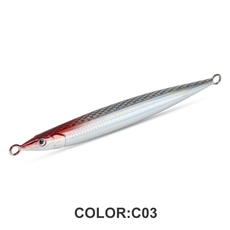 LUREGO 60g80g100g Jig Lure 3D Little Jack UV Luminous Japan Pencil Fishing Lure Trolling Sinking Saltwater For Sea bass Tuna