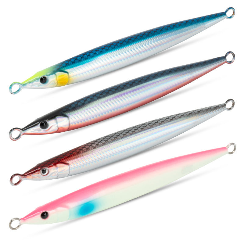 LUREGO 60g80g100g Jig Lure 3D Little Jack UV Luminous Japan Pencil Fishing Lure Trolling Sinking Saltwater For Sea bass Tuna