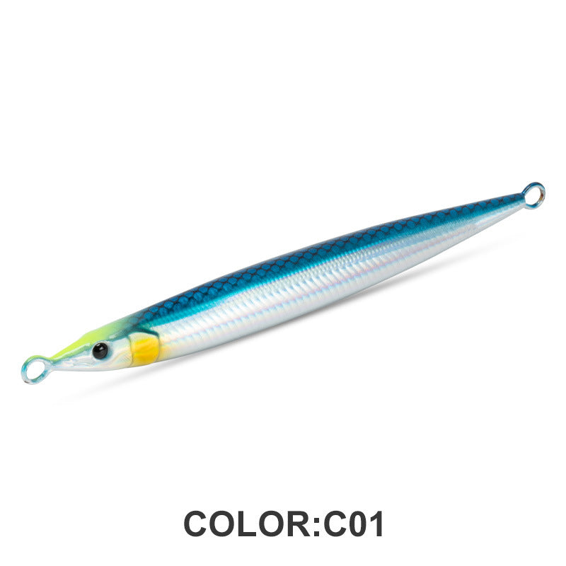 LUREGO 60g80g100g Jig Lure 3D Little Jack UV Luminous Japan Pencil Fishing Lure Trolling Sinking Saltwater For Sea bass Tuna