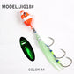 1pc Premium Slow Sinking Jig Lure - Heavy-Duty Metal Head, Realistic Fake Bait Design, Triple Hooks - Perfect for Sea Fishing Enthusiasts