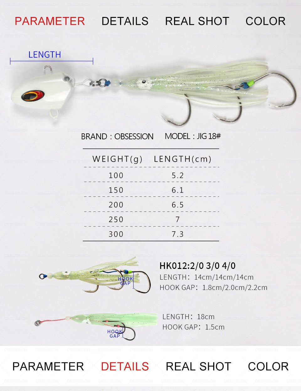 1pc Premium Slow Sinking Jig Lure - Heavy-Duty Metal Head, Realistic Fake Bait Design, Triple Hooks - Perfect for Sea Fishing Enthusiasts