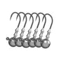 10Pcs 3.5g-14g Fishing Hook Barbed Barbed Hook Shank Beak Bait Holder Hook Sharp Round Ball Jig Head Hook For Freshwater