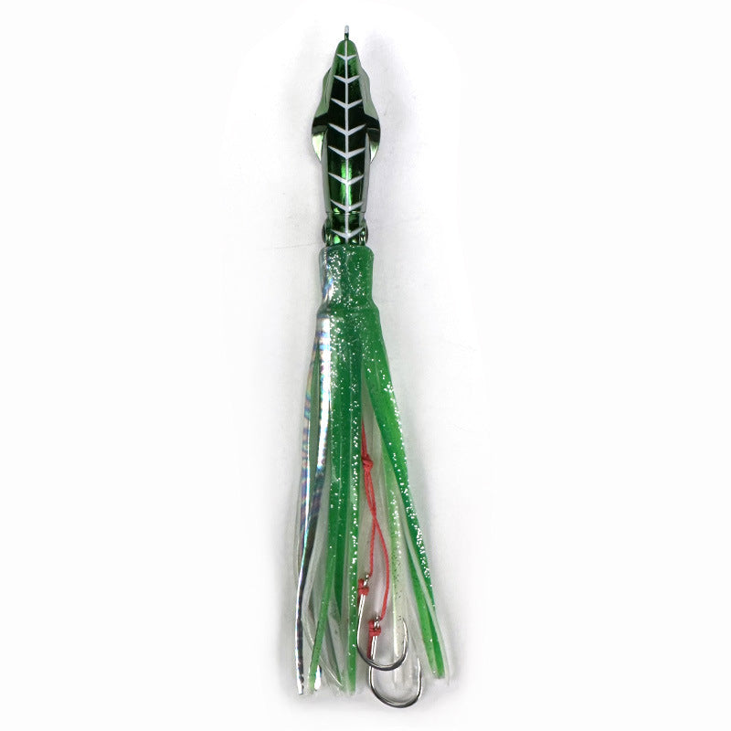 LUREGO Squid Skirt Lure Slow Jigging Octopus Shape Trolling Bait Lure Saltwater Deep Sea Fishing Octopus Jig