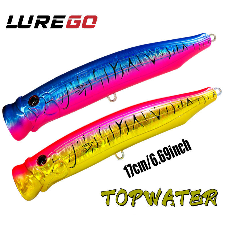 LUREGO Popper 82g 170mm Fishing Lures Topwater Floating Wobbler Hard Bait For GT Fishing Lure