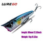 LUREGO 1PCS Surface Popper Fishing Lures 90mm 15g Topwater Artificial Bait Fishing Lures for Sea Bass Tackle