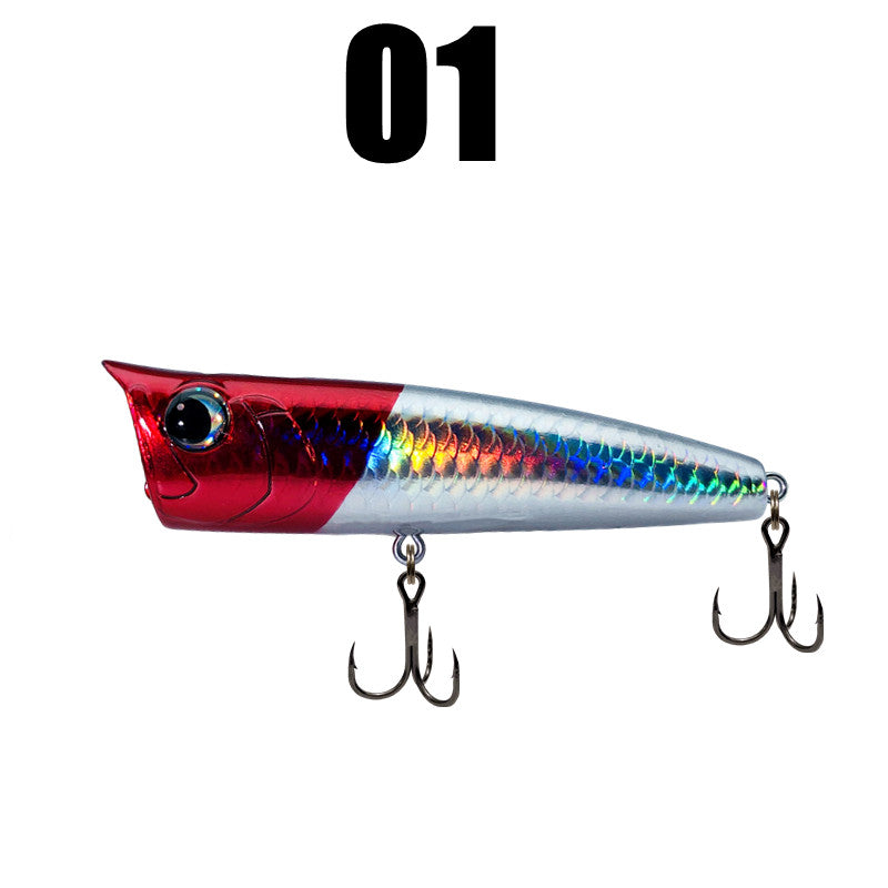 LUREGO 1PCS Surface Popper Fishing Lures 90mm 15g Topwater Artificial Bait Fishing Lures for Sea Bass Tackle