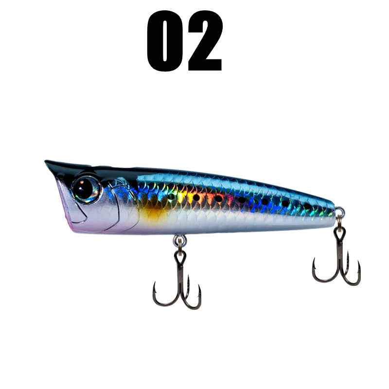 LUREGO 1PCS Surface Popper Fishing Lures 90mm 15g Topwater Artificial Bait Fishing Lures for Sea Bass Tackle