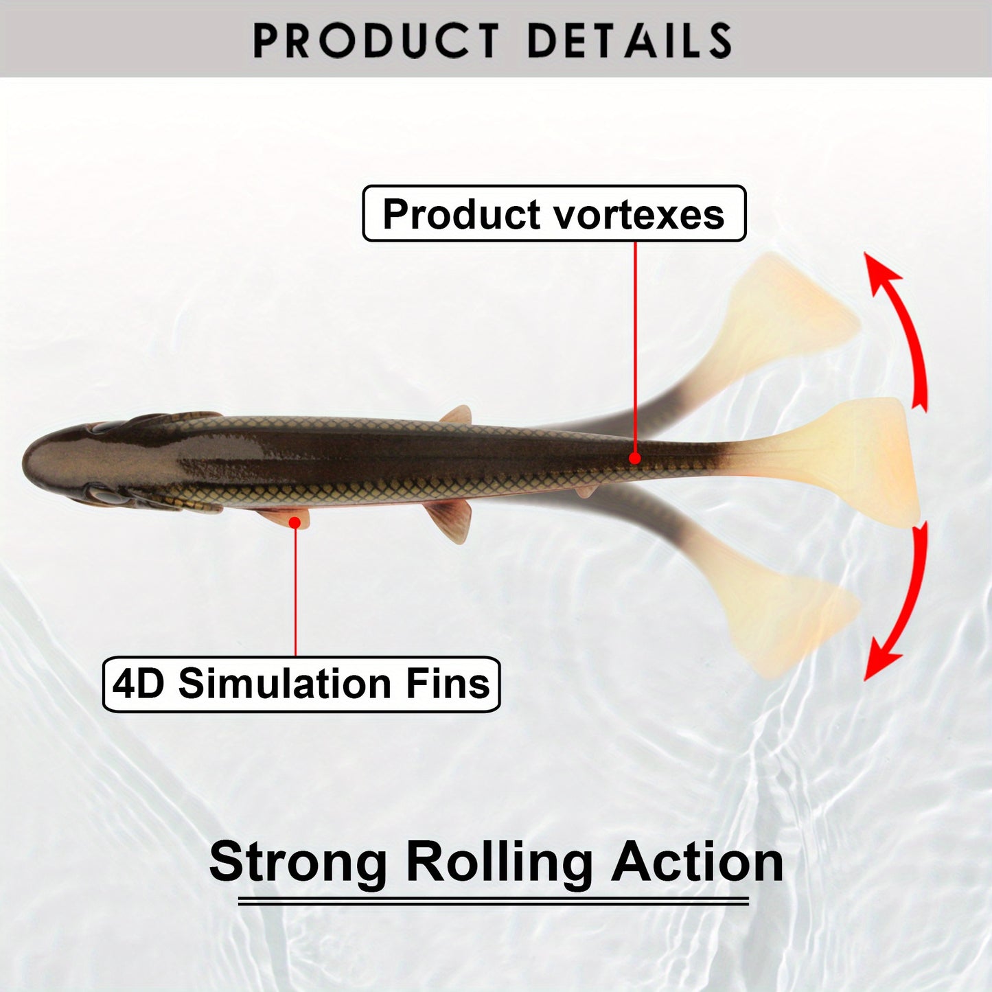 Silicone Square Tail Swinging Lure 14cm/18cm - Realistic Swimbait for Deep Diving