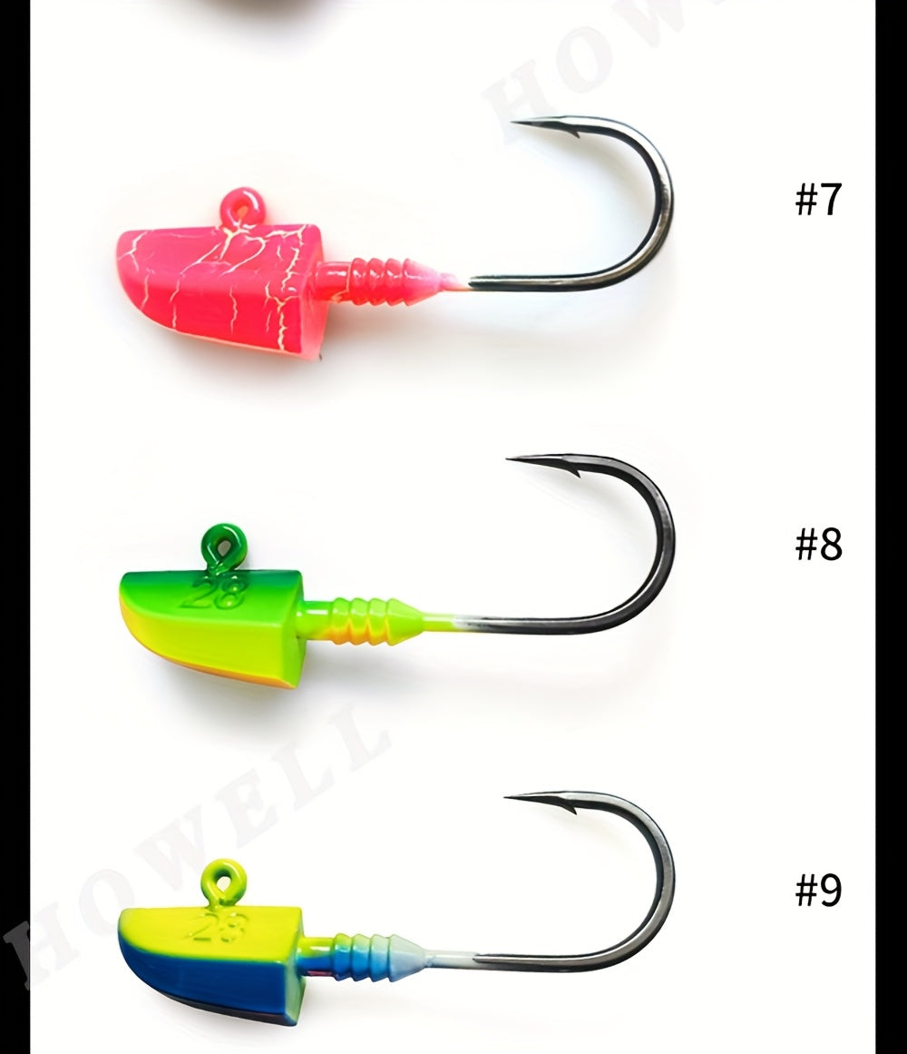 [14g-56g BKK Fishing Hook] BKK Professional Grade 14g28g42g56g Anti-Slip Lead Head Fishing Hook 7/0