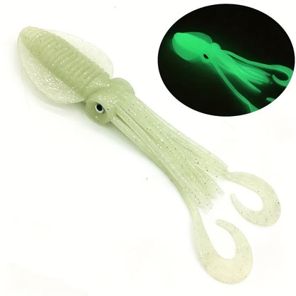 3 Sizes (4.72inch/5.91inch/7.09inch) - Glow-in-the-Dark Colors (Green, Pink, Orange,) - Deep Sea Night Fishing Lure for, Freshwater & Saltwater - Ideal for Deep Sea,
