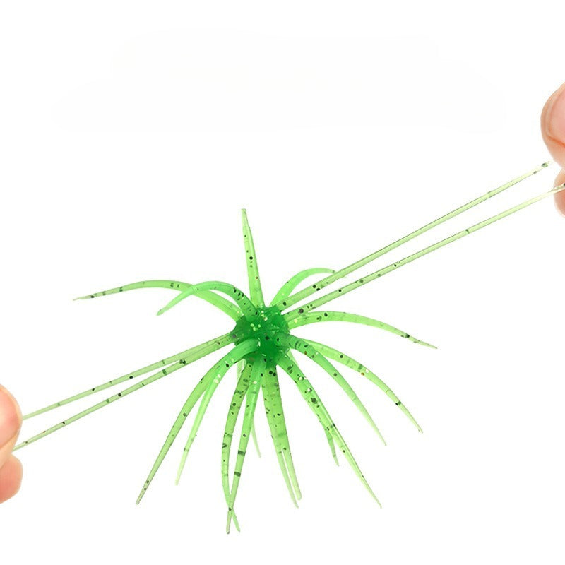 TPE Fishing Lure Simulated Sea Urchin Lures Soft Silicone