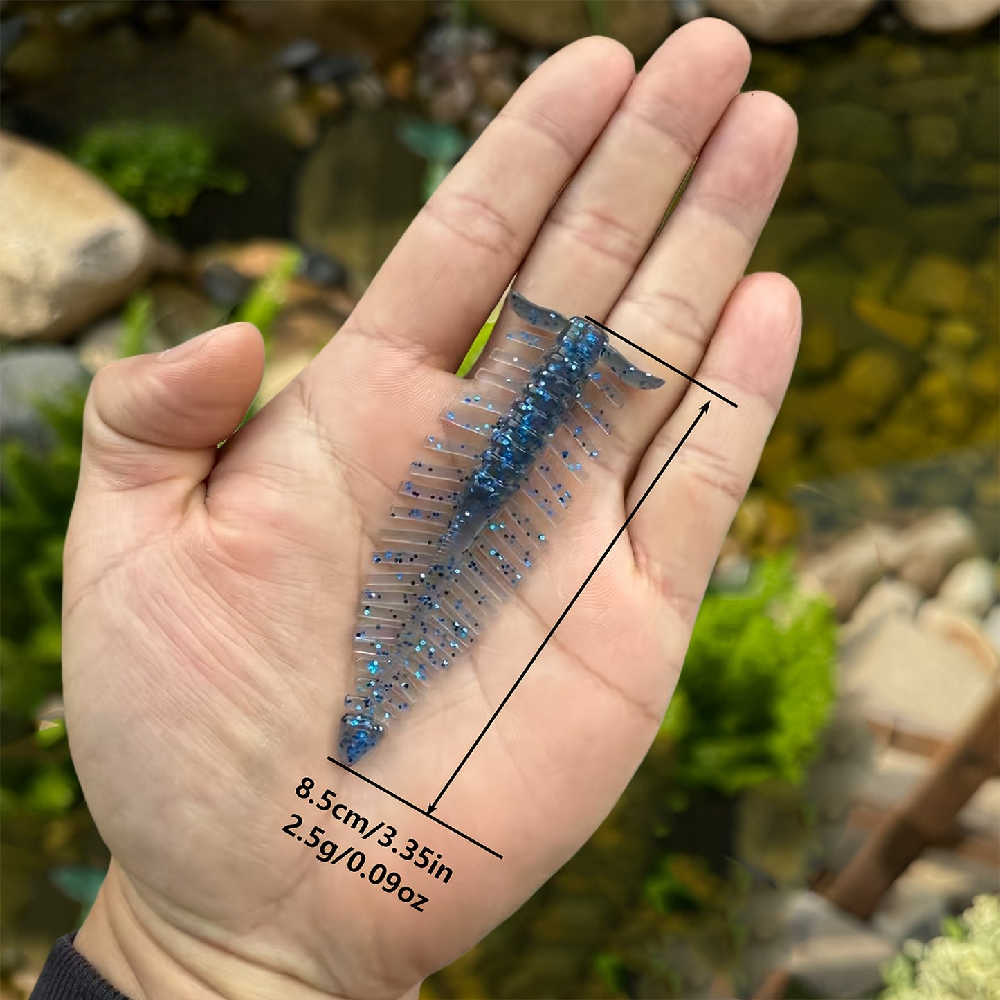 6pcs Set of Very Special Multi-Legged Soft Bait Lures, Leaf-Shaped Fishing Soft Baits