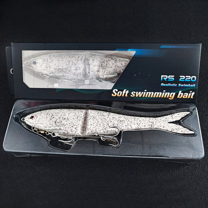 22cm 2-Section Premium Soft Bait - Includes Double Hooks