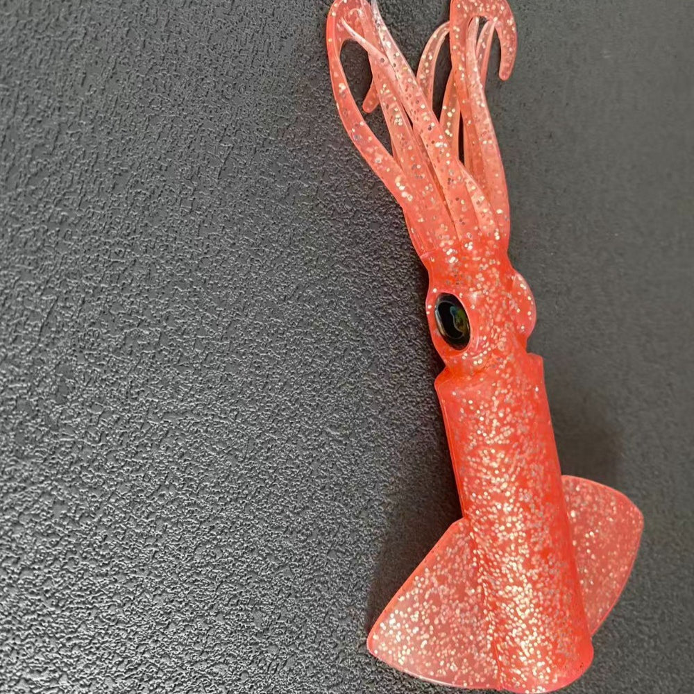 Replacement Squid Body – Glow-UV Soft Bait, Durable Silicone Body, Easy to Install NO JIG HEAD