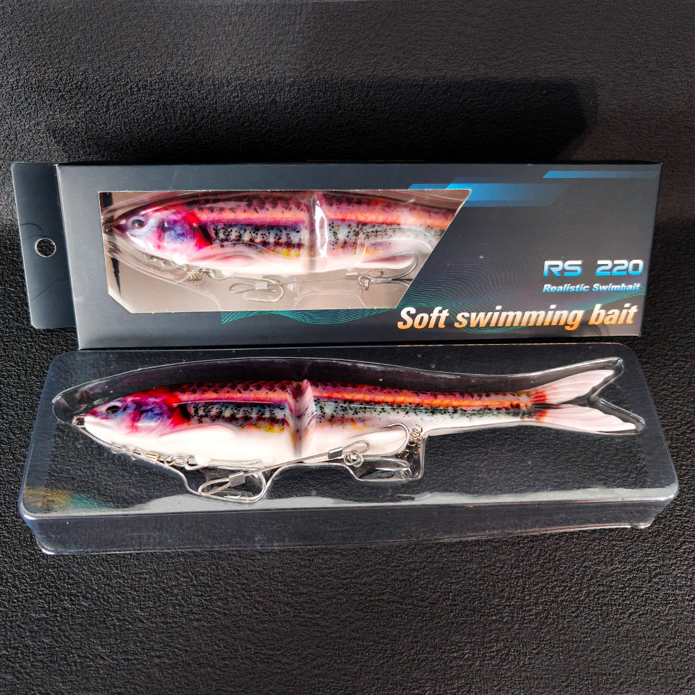 22cm 2-Section Premium Soft Bait - Includes Double Hooks