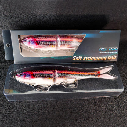22cm 2-Section Premium Soft Bait - Includes Double Hooks