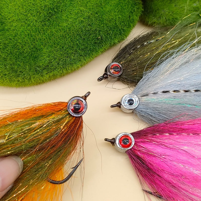 LUREGO Saltwater Streamer Fly 156mm/4.9g – Tube Fly for Striped Bass & Bluefish