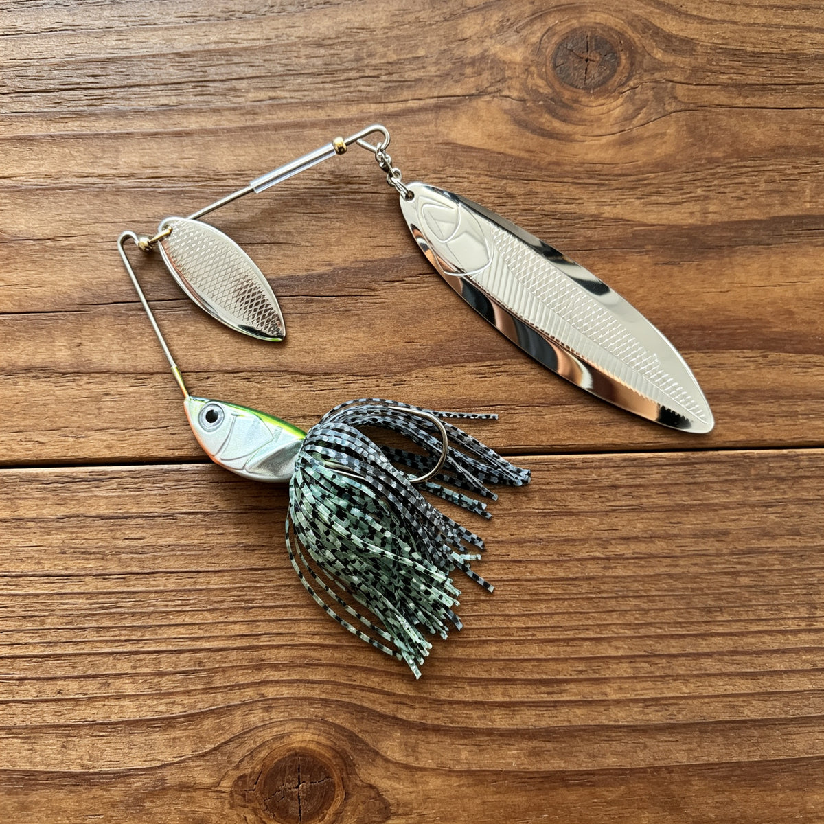 LUREGO Heavy-Duty Weedless Dual Willow Spinnerbait – 1.75 oz & 3 oz Long-Cast